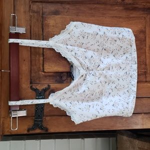 Women's Shein cropped tank XS Floral